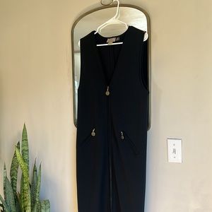 Nordstrom 100% Merino Wool Sleeveless Longline Cardigan